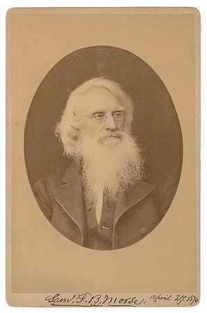 Lot #250 Samuel F. B. Morse: Choice portrait of the telegraph inventor - Image 1