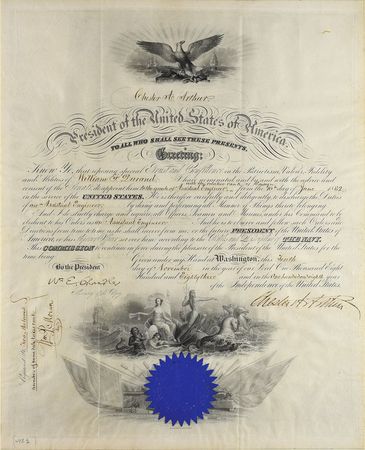 Lot #20 Chester A. Arthur: Appointment for the