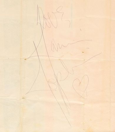 Lot #565 Janis Joplin Signature - Image 2