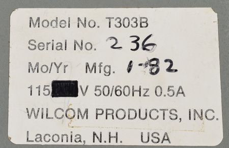 Lot #305  Wilcom Model T303B Telephone Signaling Sender - Image 4