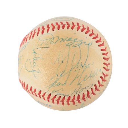 Lot #969 Roger Maris and Joe DiMaggio Baseball - Image 6