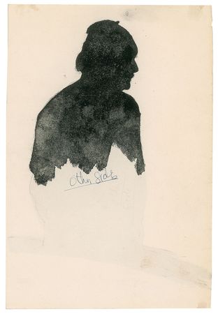 Lot #239 Albert Einstein: Unique hand-inked portrait of the professorial Albert Einstein - Image 2