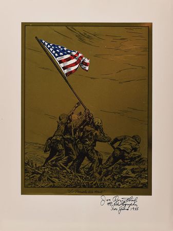 Lot #215 Iwo Jima: Joe Rosenthal Print - Image 1