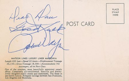 Lot #838 John Wayne Postcard - Image 1