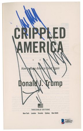 Lot #85 Donald and Melania Trump: Signed by the president and first lady - Image 1