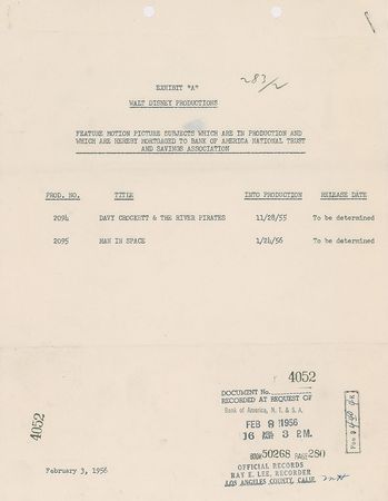 Lot #471 Roy O. Disney Signed Document - Image 2