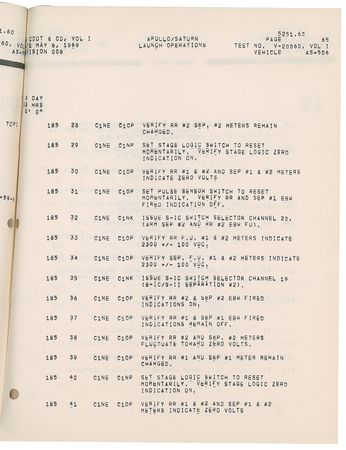 Lot #8212  Apollo 11 Launch Vehicle Operations Volumes 1 and 2 - Image 2