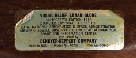 Lot #8093  Denoyer-Geppert Lunar Globe - Image 3