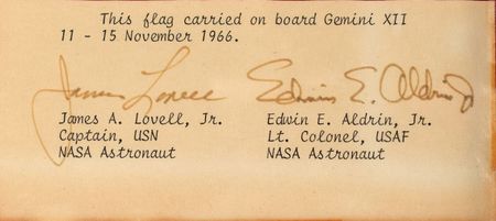 Lot #8075  Gemini 12 Flown Flag - Image 2