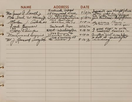 Lot #8228  Apollo 11 Signed Log Book from Richard Nixon's Air Force One - Image 11