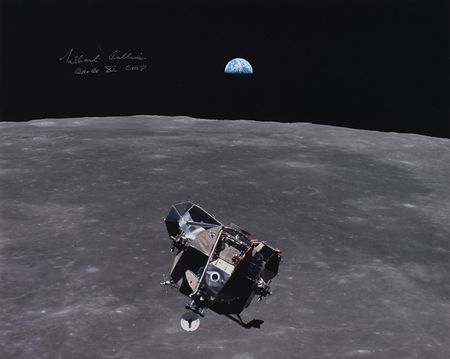 Lot #8285 Michael Collins Signed Photograph - Image 1