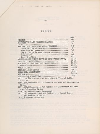 Lot #8224  Apollo 11 Public Affairs Plan - Image 3