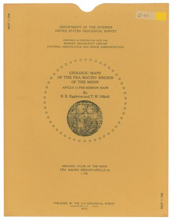 Lot #8315 Edgar Mitchell Signed Lunar Map - Image 3