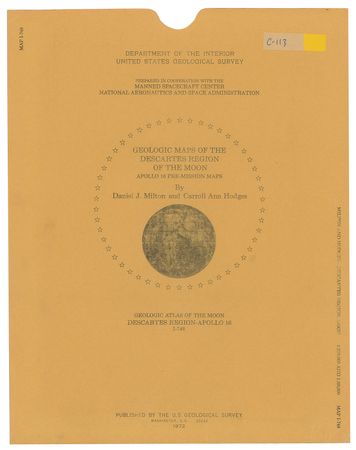 Lot #8335 Charlie Duke Signed Lunar Map - Image 3