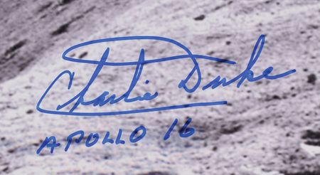 Lot #8475 Charlie Duke Signed Photograph - Image 2