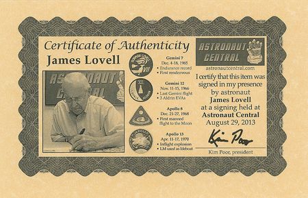 Lot #8444 James Lovell Signed Photograph - Image 2