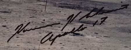 Lot #8481 Gene Cernan and Harrison Schmitt Signed Photograph - Image 2