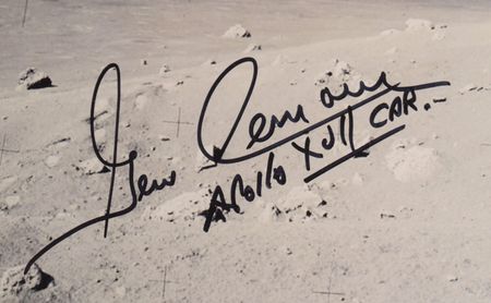 Lot #8481 Gene Cernan and Harrison Schmitt Signed Photograph - Image 3