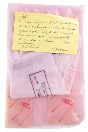 Lot #8525 Jeff Hoffman's STS-61 Flown Comfort Gloves - Image 1