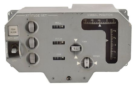 Lot #8107  Apollo Command Module Block I Gimbal Position/Attitude Set Control Box - Image 1