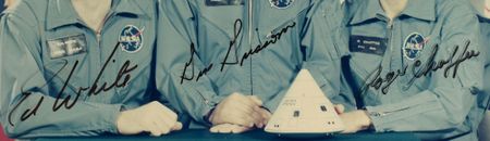 Lot #8150  Apollo 1 Signed Photograph - Image 3
