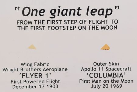 Lot #8190  Apollo 11 and Wright Flyer Artifact Display - Image 5