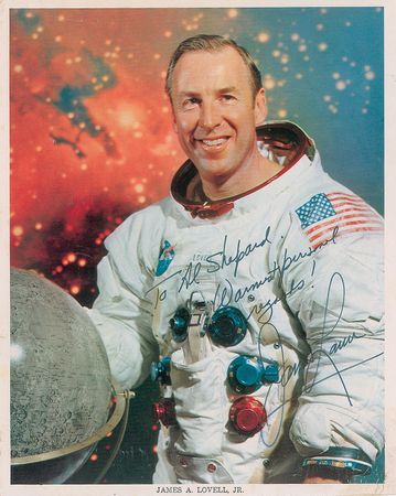 Lot #8312 James Lovell Signed Photograph - Image 1