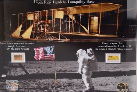 Lot #8395  Apollo 11 and Wright Flyer Artifact Display - Image 3