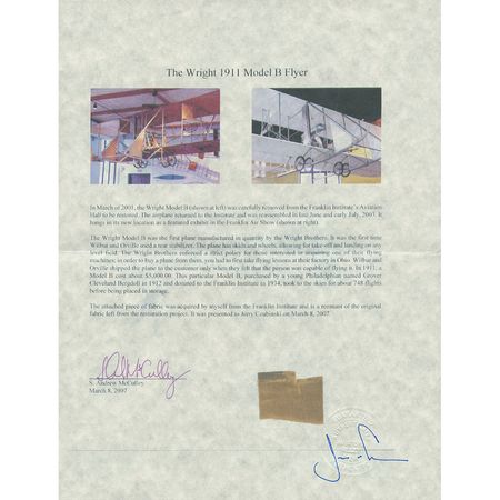 Lot #8395  Apollo 11 and Wright Flyer Artifact Display - Image 5