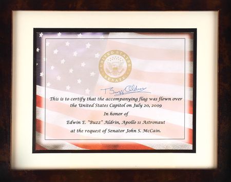 Lot #8181 Buzz Aldrin's American Flag - Image 3