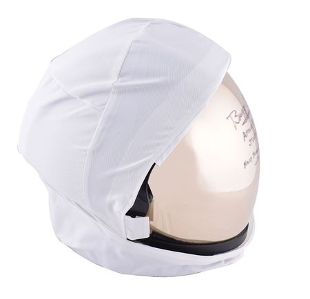 Lot #8178 Buzz Aldrin Signed Replica Apollo Helmet - Image 2