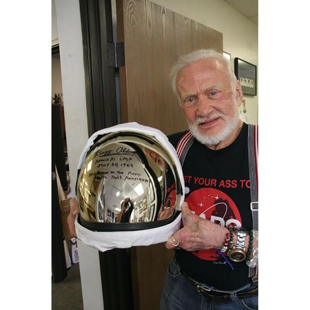 Lot #8178 Buzz Aldrin Signed Replica Apollo Helmet - Image 5