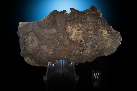 Lot #8014  NWA 12265 Eucrite Meteorite Slice - Image 1