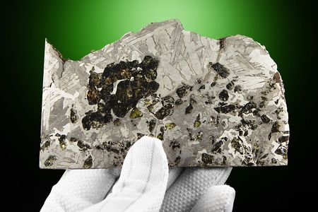 Lot #8019  Seymchan Pallasite Meteorite Slice - Image 2