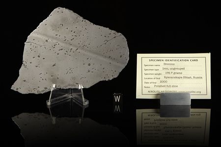 Lot #8002  Dronino Iron Meteorite Slice - Image 2