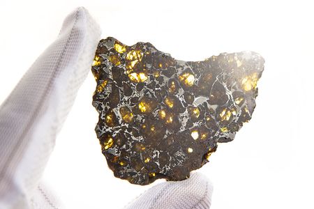 Lot #8006  NWA 10023 Pallasite Meteorite Slice - Image 2