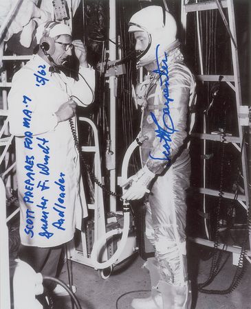 Lot #8024 Scott Carpenter and Guenter Wendt Signed