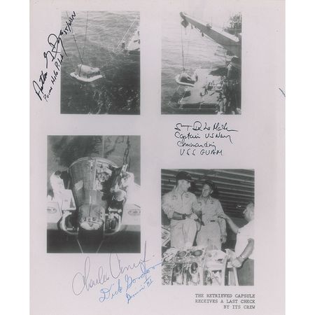 Lot #8422 Charles Conrad and Richard Gordon Signed Photograph - Image 2