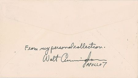 Lot #8355 Donn Eisele and Walt Cunningham Signed Recovery Cover - Image 2