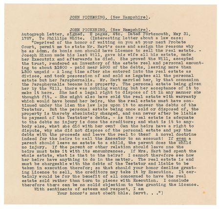 Lot #194 US Constitution Signers: Impressive Constitutional Convention collection, highlighted by 31 signers of the US Constitution, plus non-signers and invitees like Laurens and Henry - Image 63