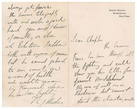 Lot #240 Cecil Rhodes - Image 1