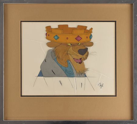 Lot #1028 Prince John production cel from Robin Hood Production Cel - Image 1