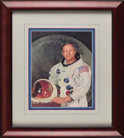 Lot #415 Neil Armstrong Signed Photograph - Image 1