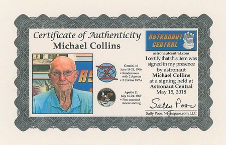 Lot #440 Michael Collins Signed Photograph - Image 2