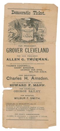 Lot #90 Grover Cleveland White House Card - Image 2