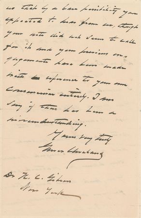 Lot #45 Grover Cleveland Handwritten Letter Signed - Image 3