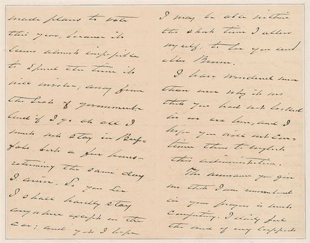 Lot #46 Grover Cleveland Handwritten Letter Signed - Image 2