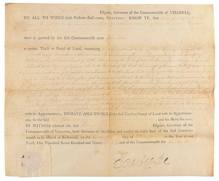 Lot #326 Henry Lee Signed Document - Image 1