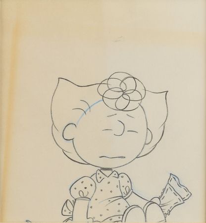 Lot #464 Sally production cel and drawing from Peanuts - Image 3