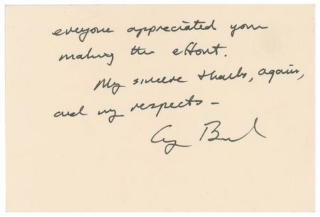 Lot #82 George Bush Handwritten Letter Signed - Image 3